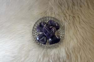 Chevron Amethyst Heart