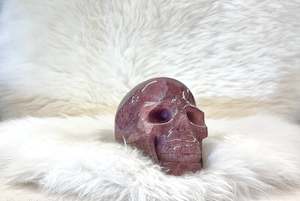 Strawberry Quartz Skull