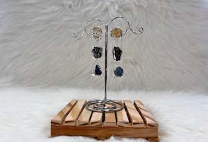 Raw Crystal Earrings #4