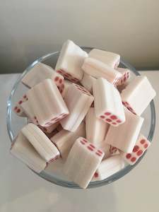 Black & White: Cream Strawberry Bricks