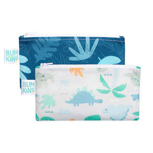 Bumkins | Snack Bags - Blue Tropic Dino