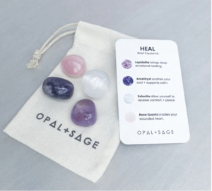 Opal + Sage - Heal - Grief Crystal Kit