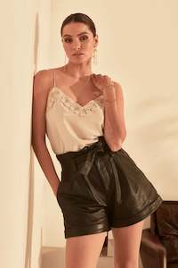 Womenswear: HIDESEEKERS - VINTAGE LACE CAMI - SAND