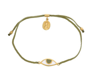 Tiger Frame - Eye Protection Bracelet - Sage Green With Hazel