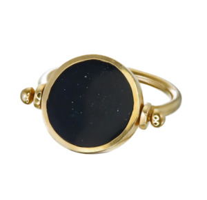 Tiger Frame - Eclipse Swivel Ring - Black Gold