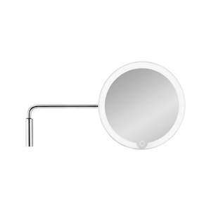 Blomus LED Wall Mirror, 5x - Matt Stainless Steel - (Rechargeable)