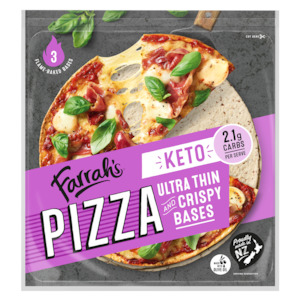 Farrah's Keto Ultra Thin Pizza Bases