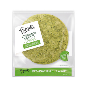 Farrah's Spinach Pesto Wraps