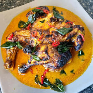 Curried roast chicken