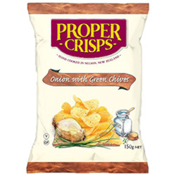 Proper Crisps Onion with Green Chives 150gm