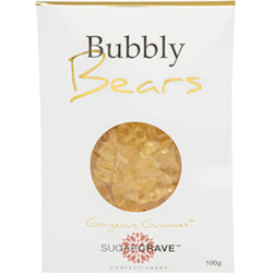 General store operation - mainly grocery: Champagne Gummie Bears 100gm