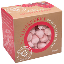 General store operation - mainly grocery: Meringues Petite Summerberry 65gm