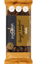 General store operation - mainly grocery: Pure Delish Ginger & Walnut Caramel Slab 400g