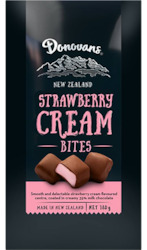 General store operation - mainly grocery: Strawberry & Cream BItes - Donovans 180g