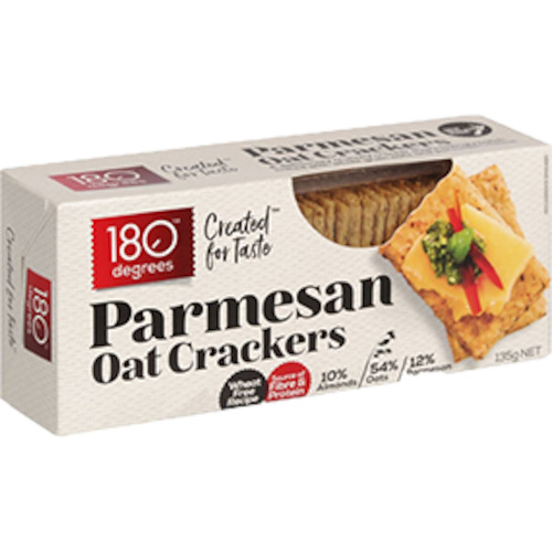 180 Parmesan Oat Crackers 135gm