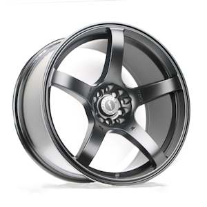 Wheel And Tyre Combo: MS05R Matte Black Wheel and Tyre Combo