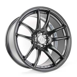 Wheel And Tyre Combo: MS02R Matte Black Wheel and Tyre Combo 18X9.5 +22 5X100/5X114.3