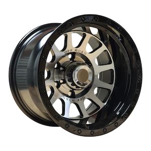 4wd Offroad Wheels 1: MS5092 - BLACK/POLISHED FACE