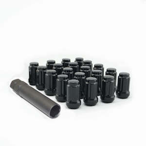 Wheel Nuts And Wheel Bolts: Ford 1/2" Inch Spline Drive Steel Wheel Nuts - Black | AU BA BF EF FG XD