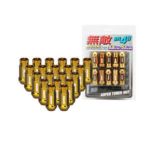 Muteki SR48 Extended Open End Wheel Nuts - Gold