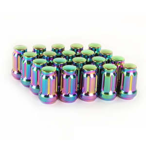 Spline Drive Steel Wheel Nuts - Neon Chrome