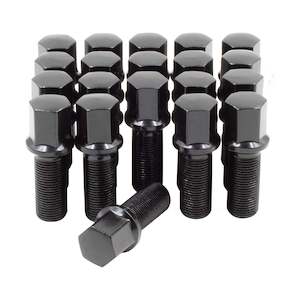 Wheel Bolts: 10PCS  Mercedes Extended Wheel Bolts - M14X1.5 Black (R13 Ball Seat)