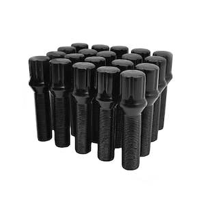 10PCS Audi Volkswagen Spline Drive Extended Wheel Bolts - M14X1.5 Black