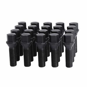 Wheel Bolts: 10PCS Audi & Volkswagen Extended Wheel Bolts - M14X1.5 Black