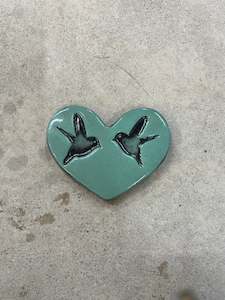 Duck Egg Blue Wall Heart.