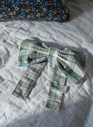 Hair Bow - Green Plaid