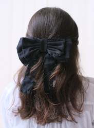 Large Hair Bow - Black