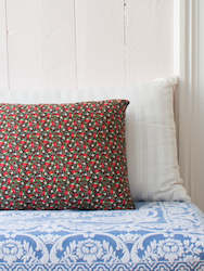 Medium Cushion |  Red Flowers