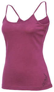 Ladies Merino Camisole in Magenta