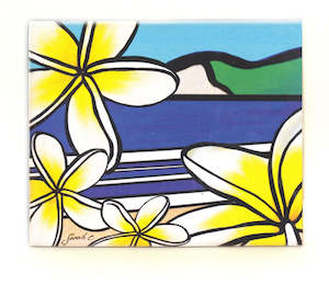 Sarah C Art Blocks : Frangipani