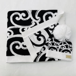 Organic 100% Cotton Knit Blanket Set INSTOCK