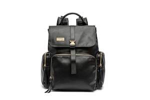 PU Leather Diaper Bag Set Black Preorder 5 week wait