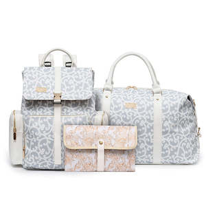 PU Leather Grey Koru Bag Set