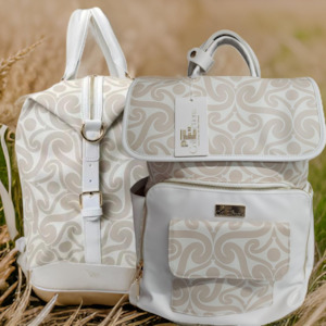 Beige Koru Design Bag Set