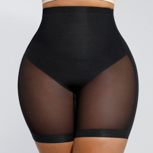 SHAPER MESH SHORTS - BLACK