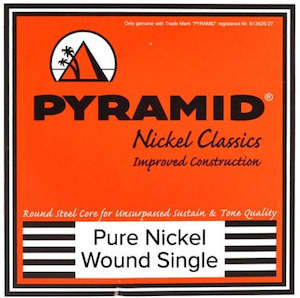 Electric Guitar Strings 1: Pyramid - Nickel Wound Single Electric Guitar String - .056