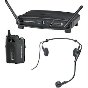 Recording 1: Audio Technica ATW-1101/H System 10 Digital Wireless Headworn Dynamic Microphone Set