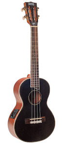 Tenor Ukuleles 1: Mahalo - Pearl Series Acoustic Electric Tenor Ukulele - Black