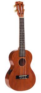 Tenor Ukuleles 1: Mahalo - Java Series Acoustic Electric Tenor Ukulele - Trans Brown