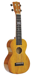 Mahalo - Hano Series Concert Ukulele - Vintage Natural - Wide Neck