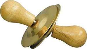 Cymbals 1: Finger Cymbals W Wooden Handle