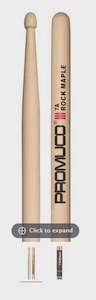 Drum Sticks 1: Promuco - Rock Maple Wood Tip Drumsticks - 7A