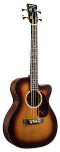 Guitars: Martin - Jr Series 10-E Bass - Burst Finish With Bag & Electrics