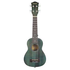 Cascha - Premium Mahogany Soprano Ukulele -  Aquamarine