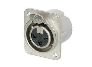 Neutrik NC3FD-LX-M3 M3 Threaded Chassis Mount Connector