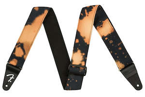 Guitar Accessories: Fender - Tie Dye Acid Wash Strap - Black